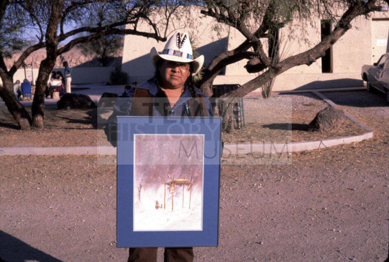 Art Menchego at Pueblo Grande Arts Show