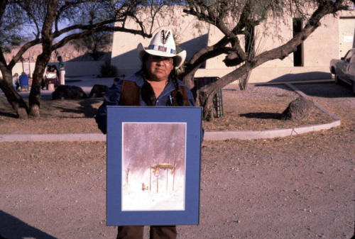 Art Menchego at Pueblo Grande Arts Show