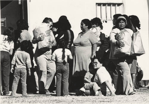 Salvation Army Clothing Recipients Line