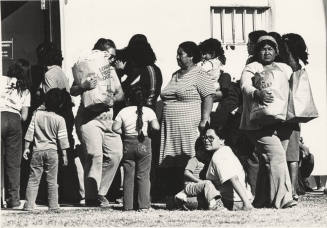 Salvation Army Clothing Recipients Line