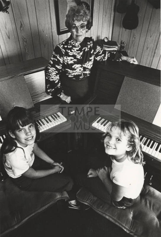 Piano Teacher Betty Schmuck and Students