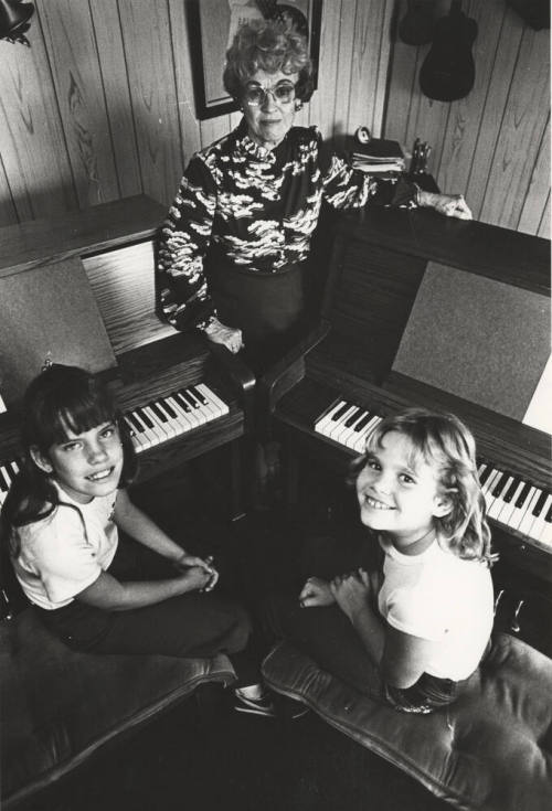 Piano Teacher Betty Schmuck and Students