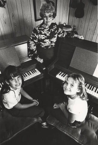 Piano Teacher Betty Schmuck and Students