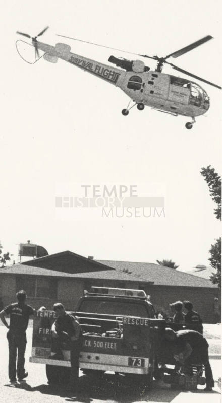 Tempe Rescue Squad with Helicopter
