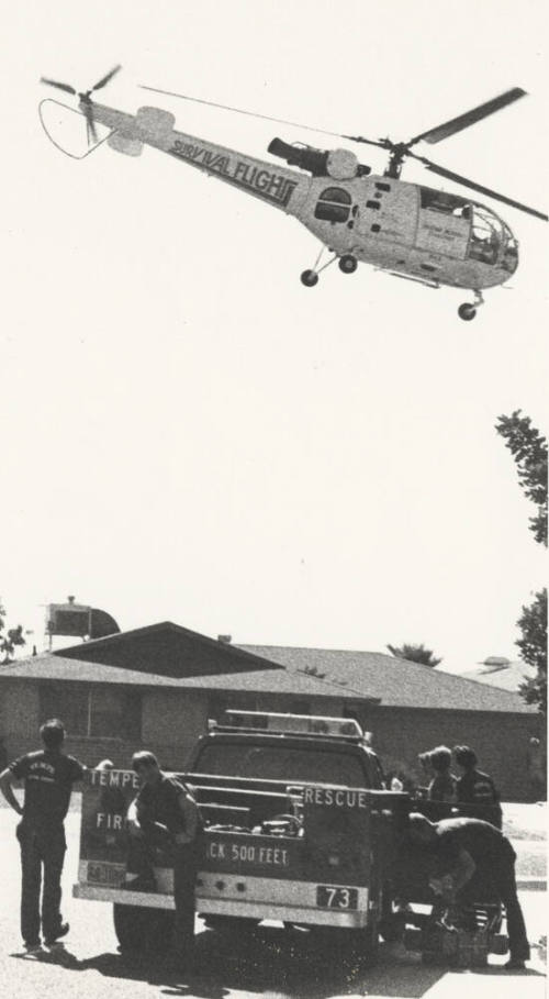 Tempe Rescue Squad with Helicopter