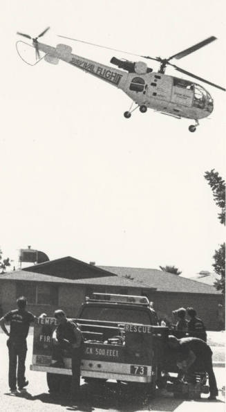 Tempe Rescue Squad with Helicopter