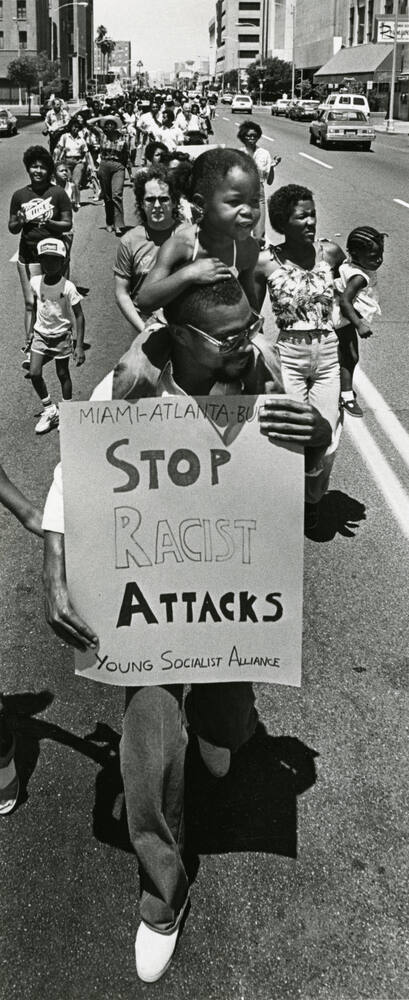 Thousands March Protesting Racist Attack
