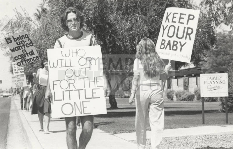 Anti-Abortion Protestors Picket