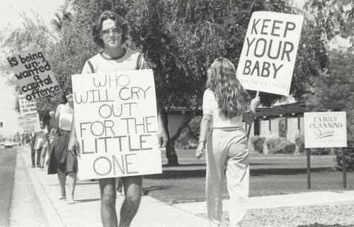 Anti-Abortion Protestors Picket