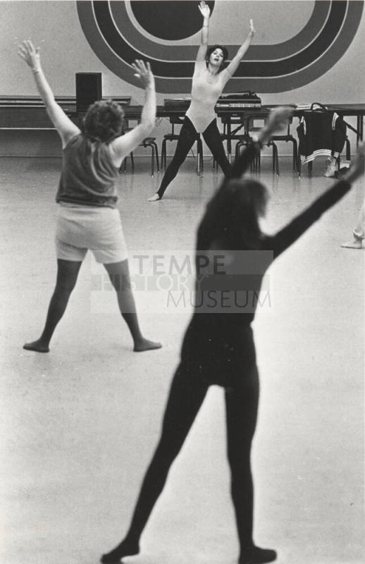 Darby Heath Leads Exercise Class