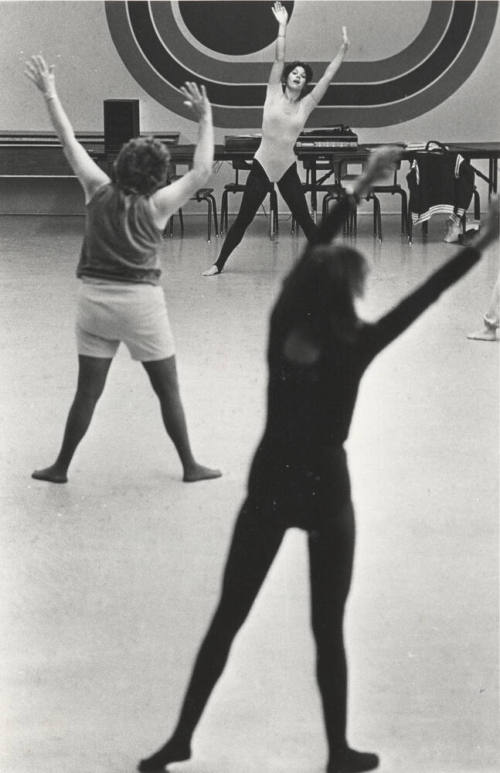 Darby Heath Leads Exercise Class