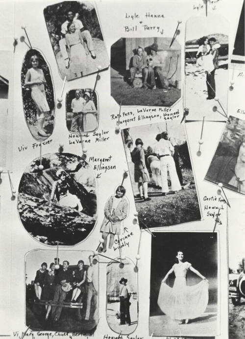 Collage of College Photos Pinned on Wall