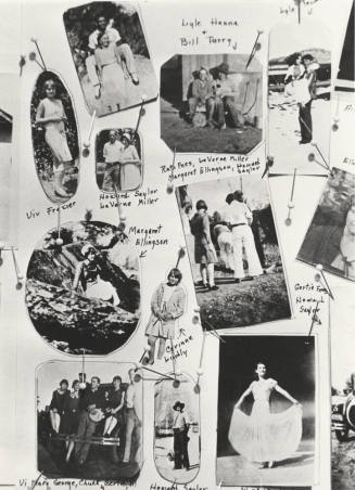 Collage of College Photos Pinned on Wall