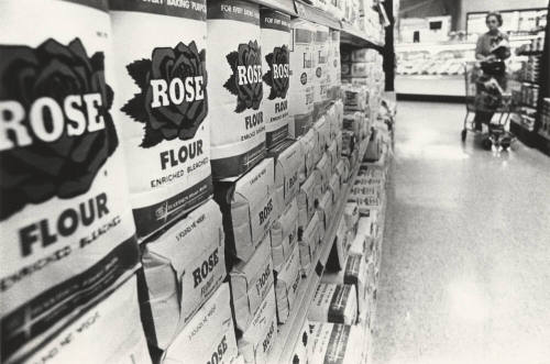 Store Display of Hayden Mill Rose Flour