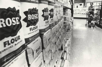 Store Display of Hayden Mill Rose Flour