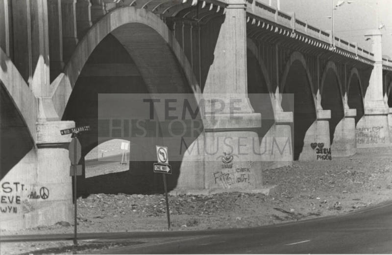 Graffiti Written on Mill Avenue Bridge
