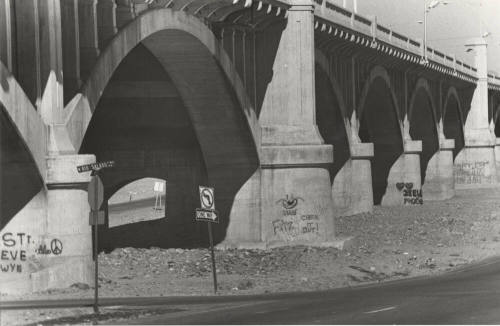 Graffiti Written on Mill Avenue Bridge