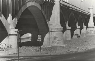 Graffiti Written on Mill Avenue Bridge