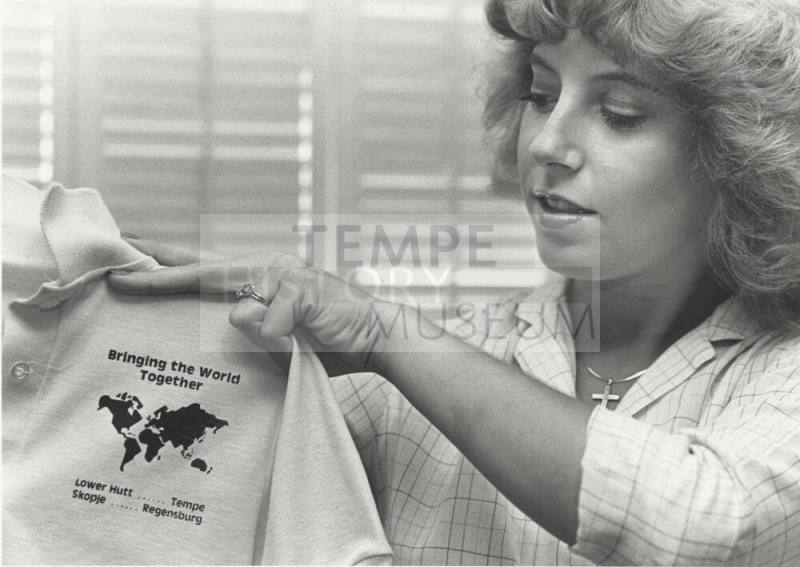 Sister Cities Exchange Student Packs Gifts
