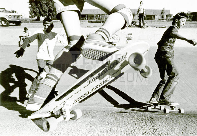 Skateboarding at Hohokam Banks, 48th Street and University Drive