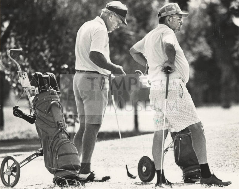 Shalimar Course Golfers Wait to Tee Off