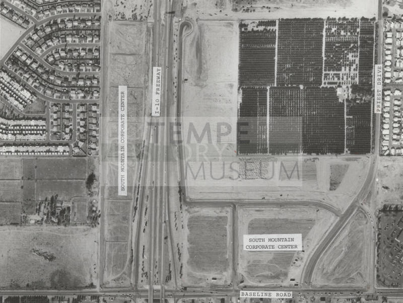 Aerial Photo of Baseline and Priest Area