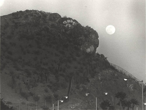 Tempe Butte with Graffiti on Rock Face