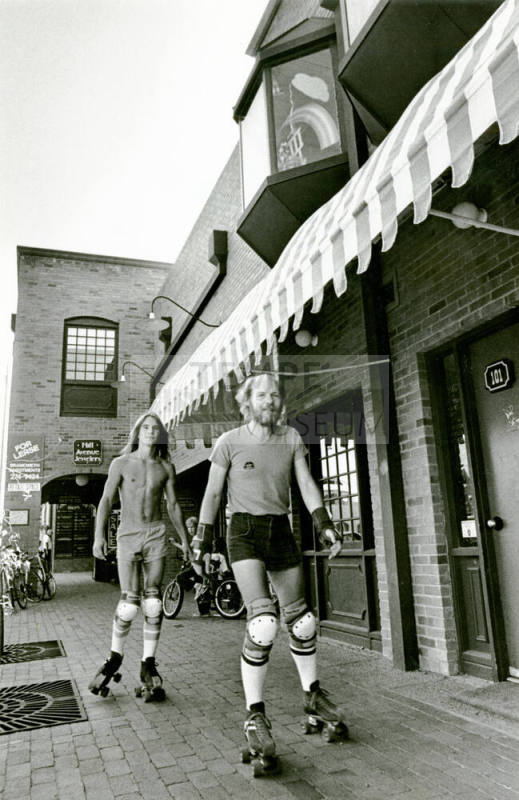 Two Roller Skaters on Mill Avenue