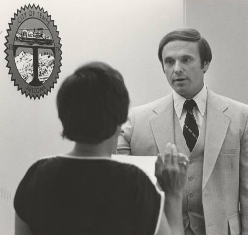 Harry Mitchell Is Sworn in as Mayor