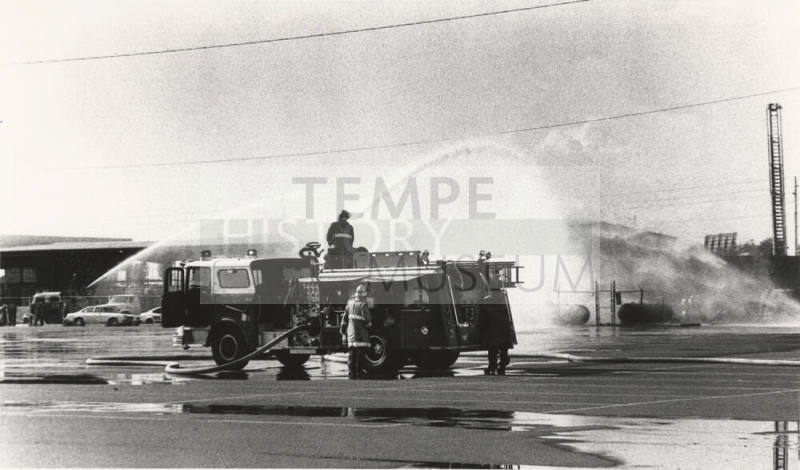 Phoenix Fire Engine #13 at a Fire Scene
