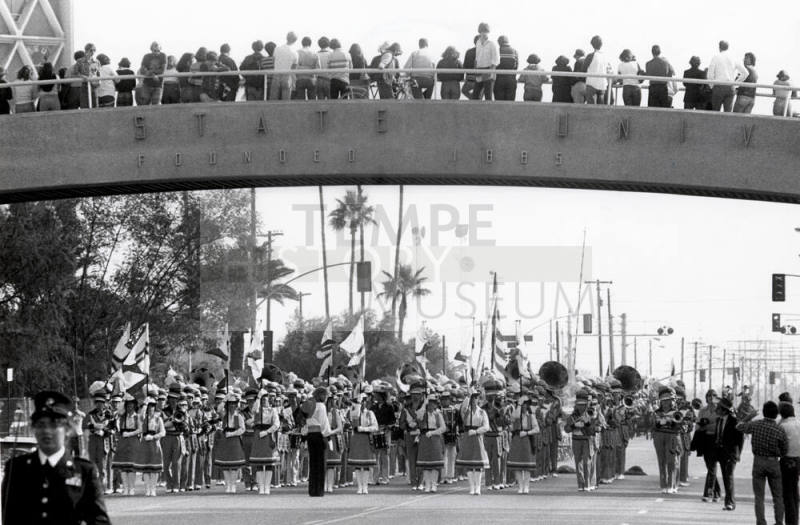 Arizona State University Band at Bridge on University Drive