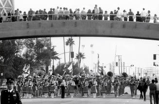 Arizona State University Band at Bridge on University Drive