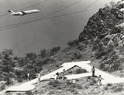 Painting the "A" on Tempe Butte