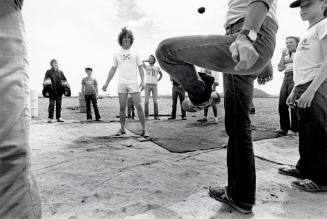 Arizona State University Students Playing Hackeysack