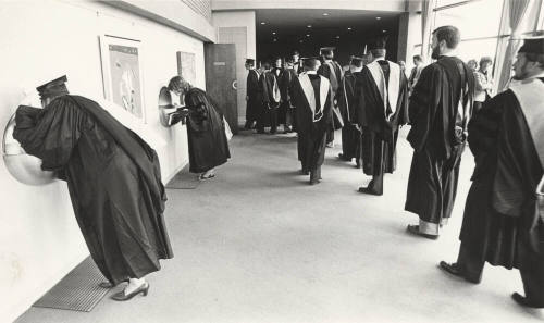 Arizona State University Students Line Up for Graduation