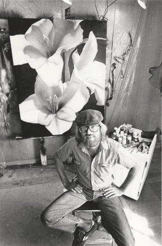 Tempe Artist Brian Cook with His Artwork
