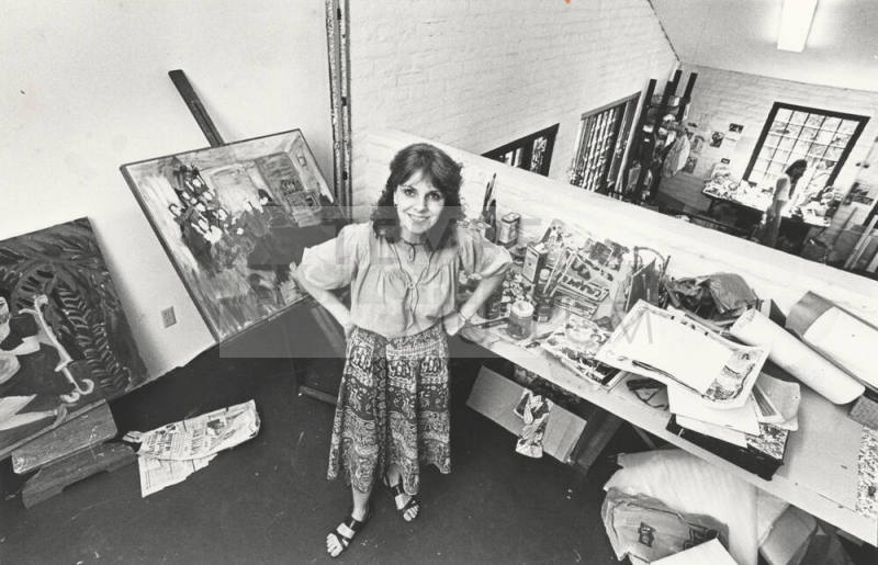 Artist Carol Foster Blake in Her Studio