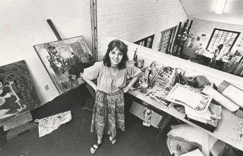 Artist Carol Foster Blake in Her Studio