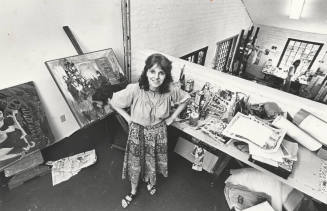 Artist Carol Foster Blake in Her Studio