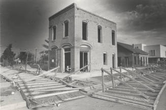 High Winds Down Hackett House Barricades