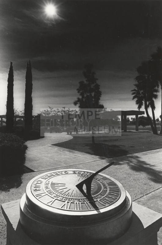 Sun Dial at Old Tempe Library Entrance