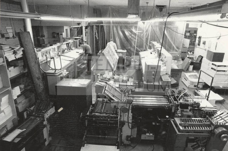 Interior of a Unidentified Print Shop