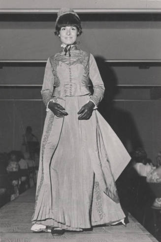 Woman Modeling Turn of Century Costume