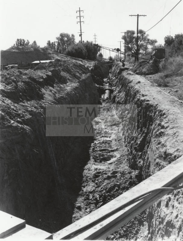 Excavation of Ditch for Sewer Line