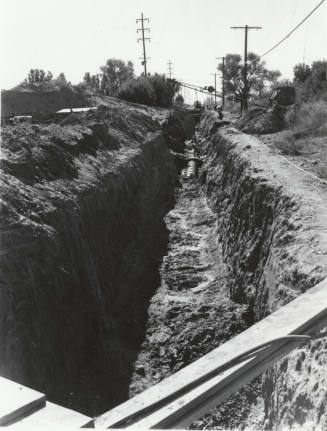 Excavation of Ditch for Sewer Line