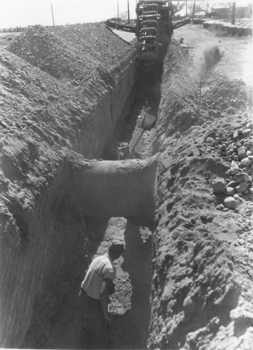 Trenching of Sewer Line in Tempe
