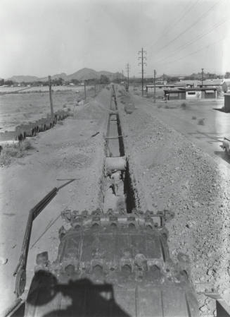 Trenching of Sewer Line in Tempe