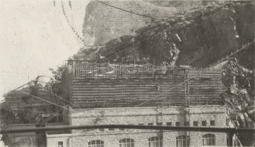 Photo- framework construction at Roosevelt Dam