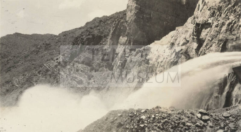 Photo-water releasing at the Roosevelt Dam