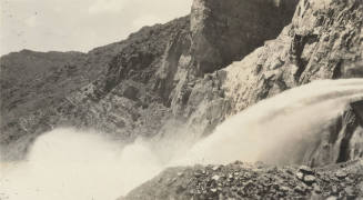 Photo-water releasing at the Roosevelt Dam